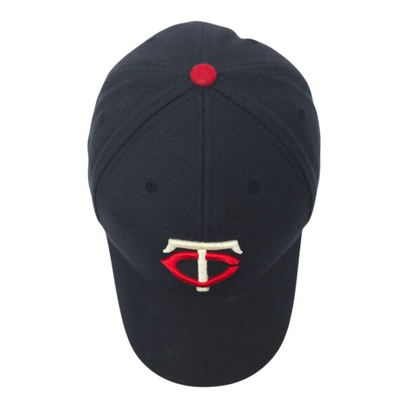 Minnesota Twins Hat Strapback Cap Embroidered Logo Baseball MLB Wool Blend Navy - Picture 6 of 14